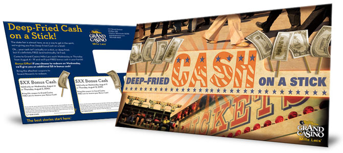 Deep Fried Cash on a Stick Postcard